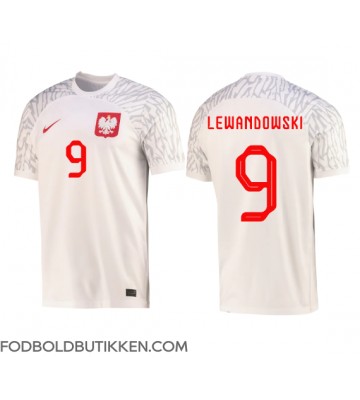 Polen Robert Lewandowski #9 Hjemmebanetrøje VM 2022 Kortærmet